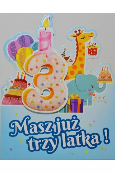 Yeku Karnet Urodziny 3