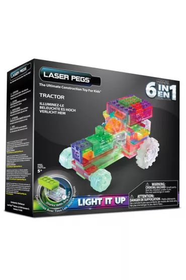 Klocki Laser Pegs 6w1 Tractor