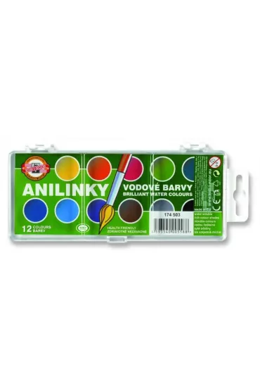 Koh-I-Noor Farby akwarelowe Anilinky Brilliant 12 kolor�w