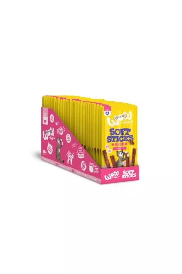 Wow Cat Soft Sticks Huhn - mikkie przysmaki z kurczakiem dla kota 5 x 6 g