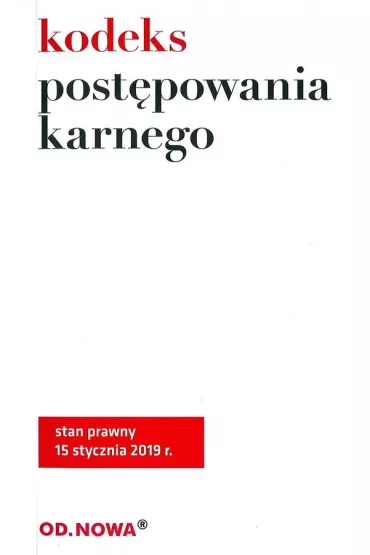 Kodeks Post�powania Karnego 2019