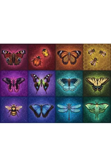 Puzzle 1000 el. Pi�kne skrzydlate owady Ravensburger