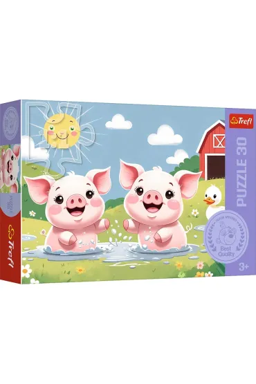 Puzzle 30 el. Weso�e �ycie na wsi Trefl