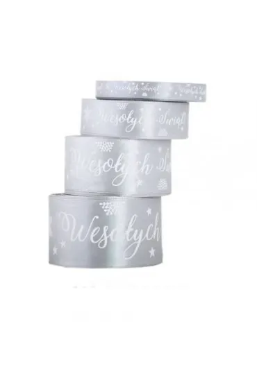 Pogotowie Florystyczno �lubne Wst��ka satynowa Weso�ych �wi�t 38 mm/22mb