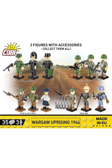 Historical collection wwii Powstanie Warszawskie 1944 - 3 Figurki