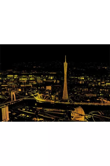 Twoje Hobby Guangzhou. Magiczna zdrapka - wydrapywanka 40.0 x 28.5 cm
