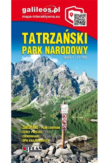 Mapa turystyczna Tatrza�ski Park Narodowy 1:27 000