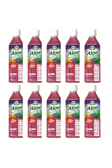 Pure Plus Napj z aloesem - Jagoda Zestaw 10 x 500 ml