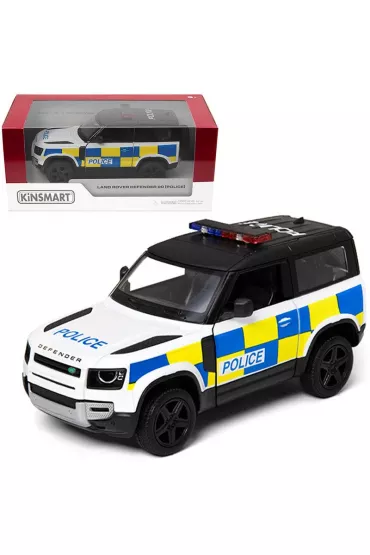 Land rover defender 90 policja Kinsmart