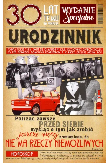 AbCard Kartka okoliczno�ciowa Urodziny 30 U45