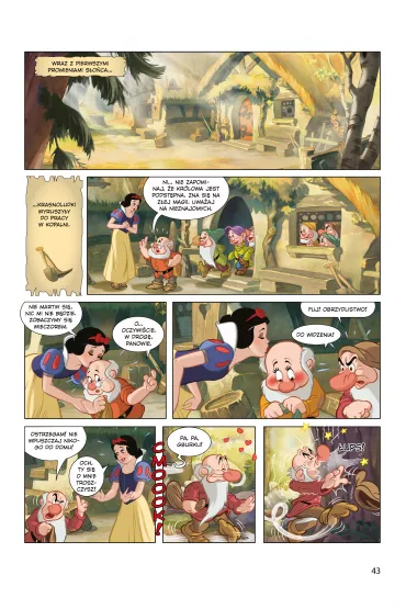 Klasyczne Ba�nie Disneya w komiksie Kr�lewna �nie�ka i siedmiu krasnoludk�w - R�gis Maine