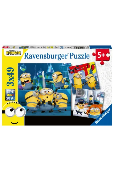 Puzzle 3x49 el. Minionki 2 Ravensburger