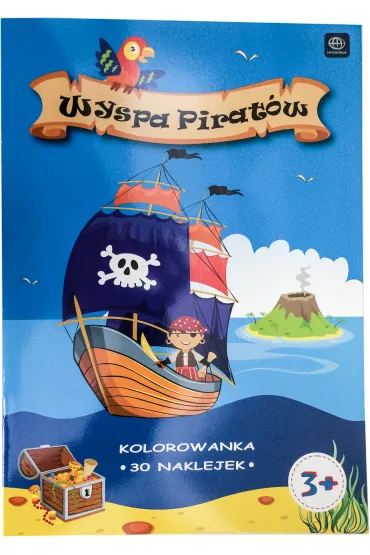 Kolorowanka A4/16 Wyspa pirat�w z naklejkami