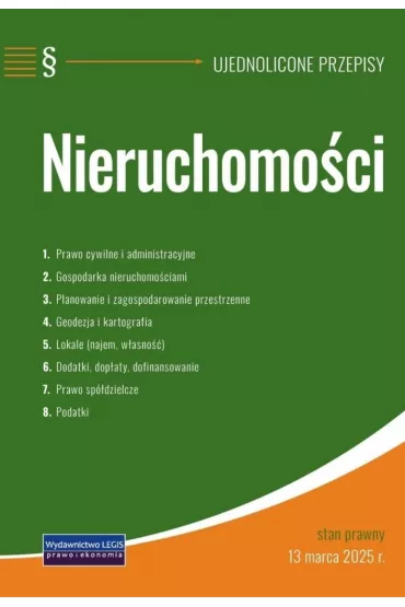 Nieruchomo�ci - ujednolicone przepisy