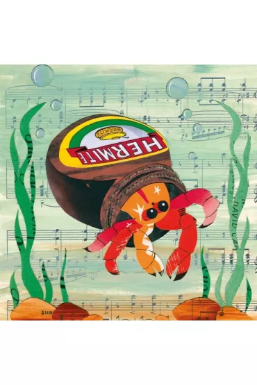 Museums & Galleries Karnet kwadrat z kopert� Hermite Crab