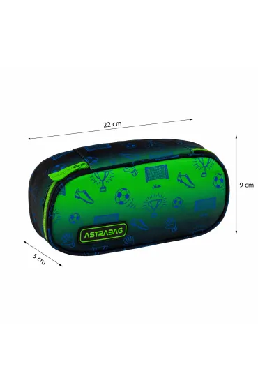 Pi�rnik saszetka owalna 1zamek Ombre Football ASTRA 503026069