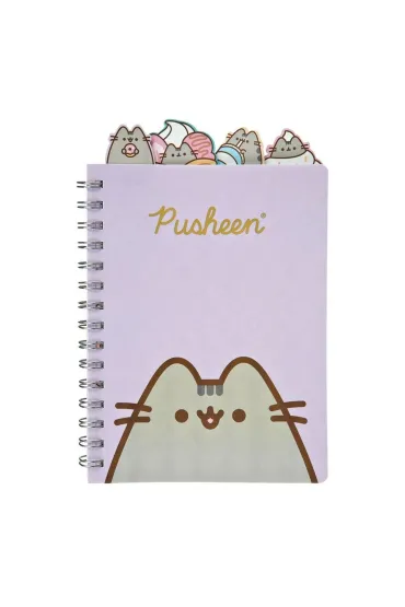 Notatnik A5 na spirali Pusheen ozdobny PUSE0597