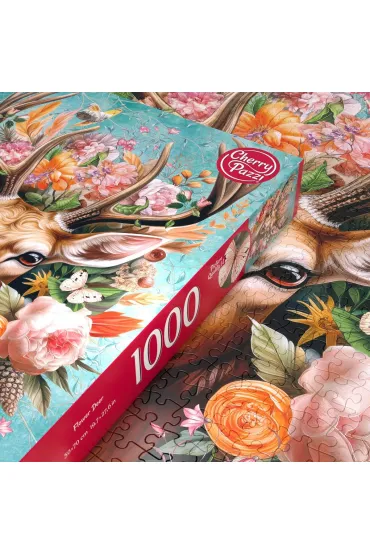 Puzzle 1000 el. Flower Deer CherryPazzi