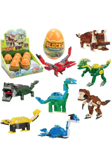 Klocki dinozaury w jajku +50el