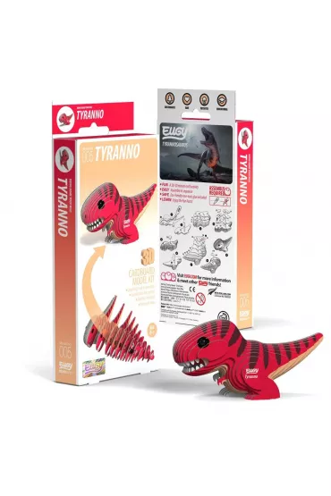 Puzzle Dinozaur Tyranozaur Eugy. Eko Uk�adanka 3D Qelements