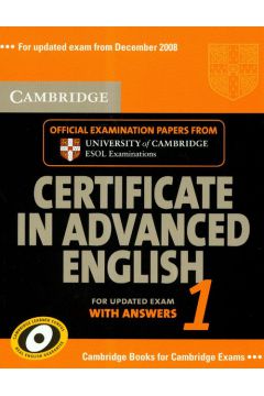 Cambridge certificate in advanced english 1