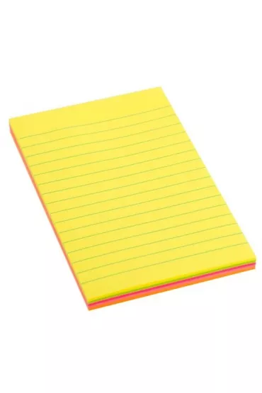 D.rect Notes samoprzylepny neon w linie 98x150mm