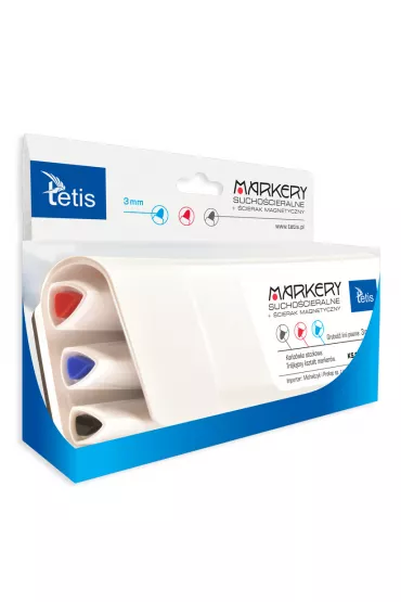Tetis cierak magnetyczny + 3 markery suchocieralne