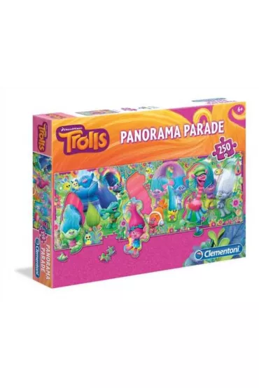Puzzle 250 el. SuperColor. Panorama - Parade Trolle Clementoni