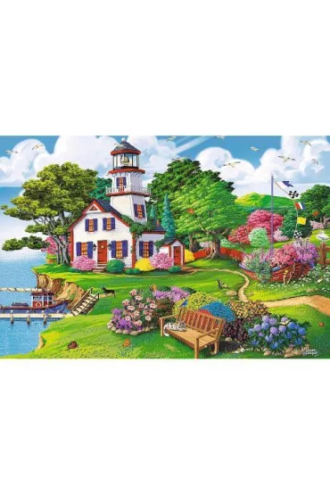 Puzzle drewniane 501 el. Letnia przysta� Trefl