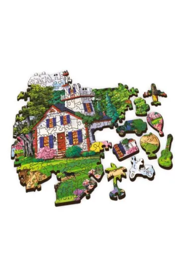 Puzzle drewniane 501 el. Letnia przysta� Trefl