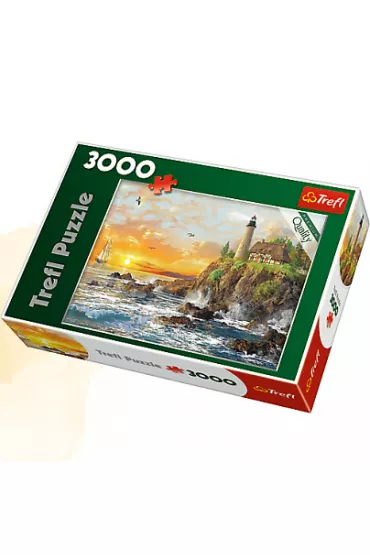 Puzzle 3000 el. Zach�d nad skalistym wybrze�em 33044 Trefl - Puzzle Zach�d slo�ca nad skalistym wybrz