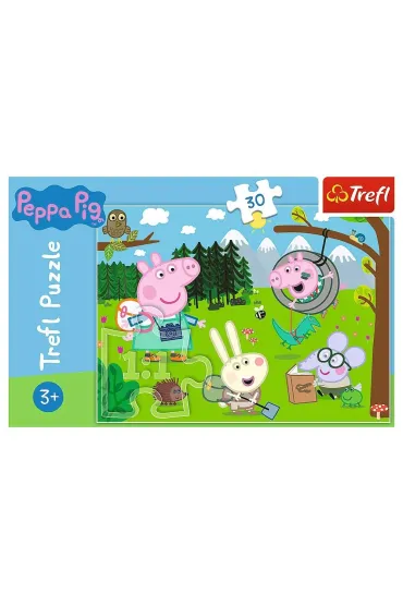 Puzzle 30 el. �winka Peppa. Le�na wyprawa Trefl