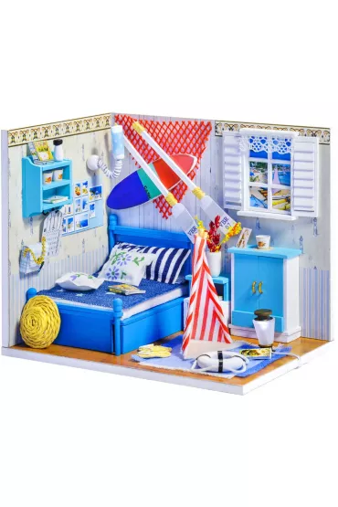 Sk�adany Drewniany Model LED - Leo`s room Nice-idea.pl