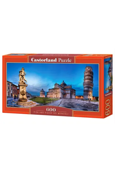 Puzzle 600 el. Pisa and Piazza dei Miracoli Castorland