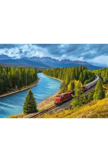 Puzzle 1000 el. Canadian Pacific Railway in Banff National Park CASTORLAND C-105564