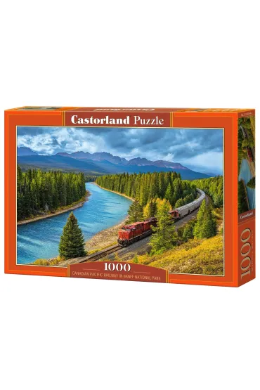 Puzzle 1000 el. Canadian Pacific Railway in Banff National Park CASTORLAND C-105564