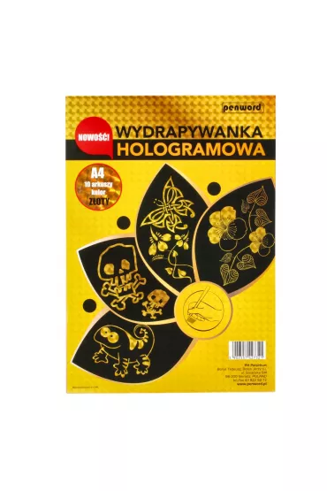 Penword Wydrapywanka A4 Holograf 427321 z�oty