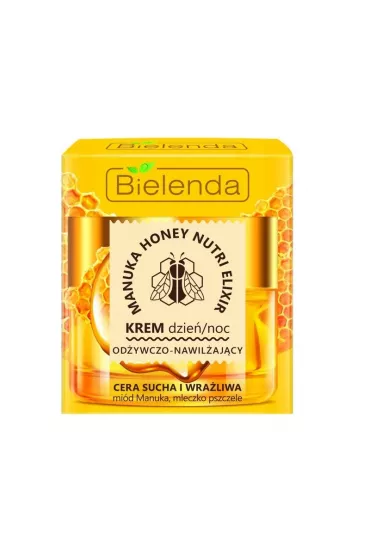 Bielenda Manuka Honey Nutri Elixir od�ywczo-nawil�aj�cy krem na dzie� i na noc cera sucha i wra�liwa 50 ml