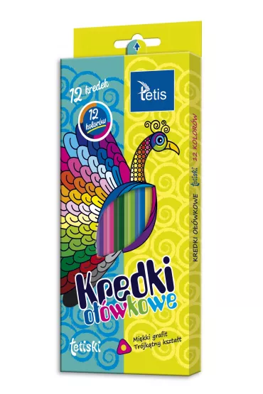 Tetis Kredki tr�jk�tne 12 szt.
