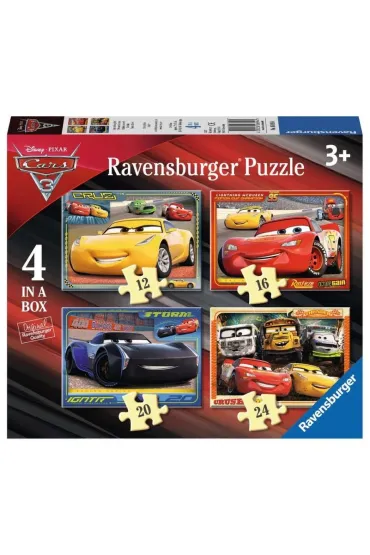 Puzzle 4w1 12+16+20+24 el. Cars 3 Dajmy gazu! 068944 Ravensburger