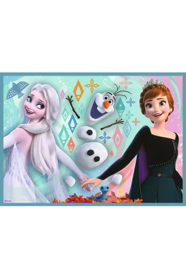 Puzzle 4w1 - Niezwyk�y �wiat. Frozen (12+15+20+24 el.) Trefl