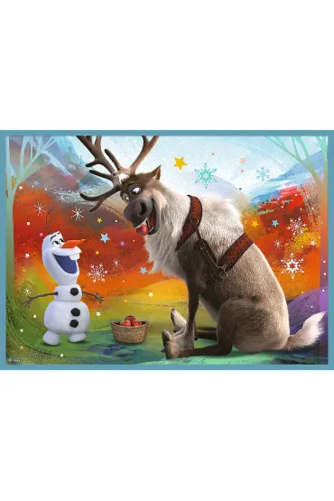Puzzle 4w1 - Niezwyk�y �wiat. Frozen (12+15+20+24 el.) Trefl
