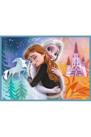Puzzle 4w1 - Niezwyk�y �wiat. Frozen (12+15+20+24 el.) Trefl