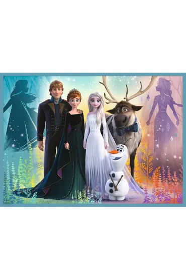 Puzzle 4w1 - Niezwyk�y �wiat. Frozen (12+15+20+24 el.) Trefl