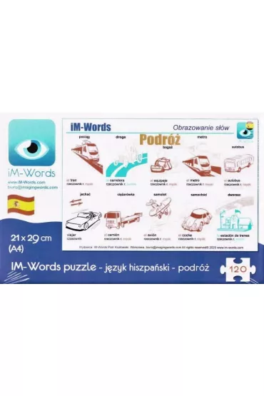 Puzzle 120 el. Hiszpa�ski. Podr� iM-Words