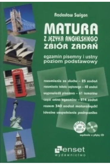 Matura z j�zyka angielskiego. Zbi�r zada�. Egzamin pisemny i ustny. Poziom podstawowy +CD - Rados�aw Swigon