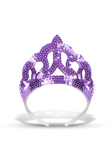 Ozdoba karnawa�owa Tiara cekinowa fioletowa PBH ARPEX SR1176FIOL