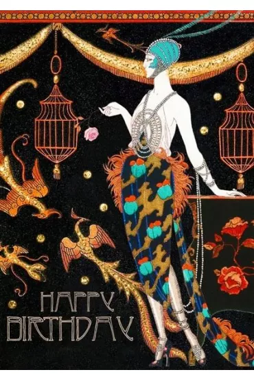 Madame Treacle Karnet B6 z kopert� Urodziny Flamingi