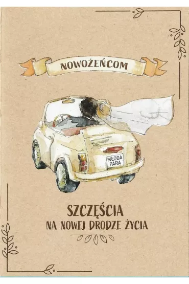 Trend Kartka okoliczno�ciowa �lub kraft