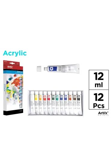 Mp Main Paper Farba tempera 12 x 12 ml